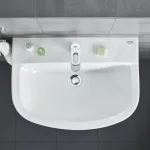 Умывальник подвесной Grohe Bau Ceramic 45, белый (39424000) - Фото 3