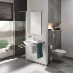 Умывальник подвесной с полупьедесталом Grohe Bau Ceramic 55, белый (39440000_39426000) - Фото 2
