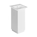 Умывальник отдельно стоящий Gessi Total Look c переливом,  51.9 х 44.3 х 89.9 см, белый матовый (46825-521) - Фото 1