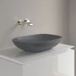 Умивальник Villeroy&Boch Loop&Friends, на стільницю, 56x38mm, Graphite CeramicPlus (4A4900I4) - Фото 2