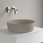 Умывальник на столешницу Villeroy&Boch Antao 40х39.5 см, Ceramic Plus, Almond (4A7240AM) - Фото 2