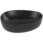 Умывальник на столешницу Villeroy&Boch Antao 51х40см, Ceramic Plus, Pure Black (4A7351R7) - Фото 1