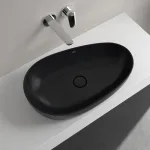 Умывальник на столешницу Villeroy&Boch Antao 65х40см, Ceramic Plus, Pure Black (4A7465R7) - Фото 3