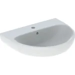 Умывальник Geberit Selnova, 60cm, с переливом, с отверстием для смесителя, белый (500.305.01.7) - Фото 1