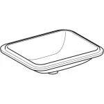 Умывальник встроенный Geberit VariForm 50х49, белый (500.767.01.2) - Фото 2