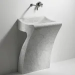 Умывальник отдельно стоящий Agape LITO1 55 х 49 х 85 см, White Carrara (ACER0731) - Фото 1