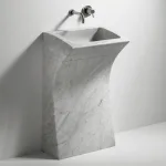 Умывальник отдельно стоящий Agape LITO3 55 х 40.7 х 93 см, White Carrara (ACER0733) - Фото 3