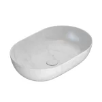 Умывальник на столешницу Globo T-Edge, 60х41 см, Marmo di Carrara (B6O60MC) - Фото 1