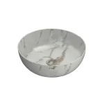 Умивальник на стільницю Globo T-Edge, d45, Arabescato Chiaro (B6T45AC) - Фото 1