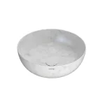 Умивальник на стільницю Globo T-Edge, d45, Marmo di Carrara (B6T45MC) - Фото 1