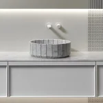 Умивальник на стільницю Antonio Lupi Fonte D450х150 мм, Carrara (FONTE) - Фото 2