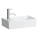 Умивальник підвісний Laufen Kartell 46x28 з отвором ліворуч, біла (H8153350001111) - Фото 1
