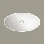 Умывальник накладной PAA Felice, Silkstone, без перелива, 69х37,5, Matte White (IFES_00) - Фото 2