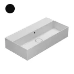 Умывальник подвесной Globo T-Edge 710х370 мм, черная матовая (IN072.AR) - Фото 1