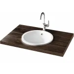 Умивальник врізний PAA Round In, Silkstone, D=44, Matte White (IROSIN_00) - Фото 3
