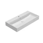 Умывальник подвесной/на столешницу Globo Stone, 100х50 см, Bianco (SCQ100BI) - Фото 1
