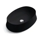 Умывальник на столешницу Simas Sharp 600х420, черный матовый (SH04) - Фото 1