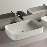 Умывальник на столешницу Cielo Shui Comfort, 60х40, белый глянец (SHCOLAR60GW) - Фото 2