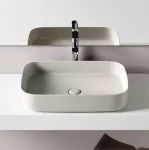Умивальник на стільницю Cielo Shui Comfort 60х40 см, білий (SHCOLAR60) - Фото 2