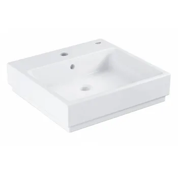 Умивальник накладний GROHE Cube Ceramic 50 см, альпін-білий… - Фото №1