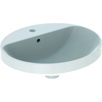 Умывальник накладной Geberit VariForm овальный 50х45, белый (500.713.01.2)