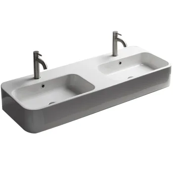 Умывальник подвесной AXA Cosa 120x45 с 2-мя чашами,… - Фото №1