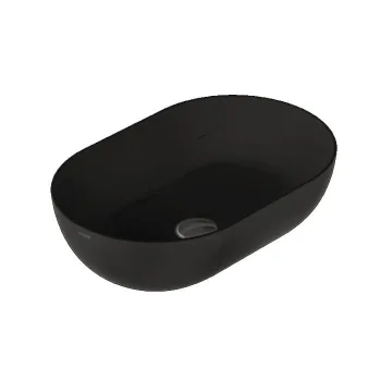 Умывальник на столешницу Globo T-Edge черный 60x41… - Фото №1