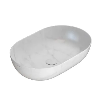 Умивальник на стільницю Globo T-Edge, 60х41 см, Marmo… - Фото №1