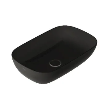 Умывальник на столешницу Globo T-Edge черный 60x38… - Фото №1