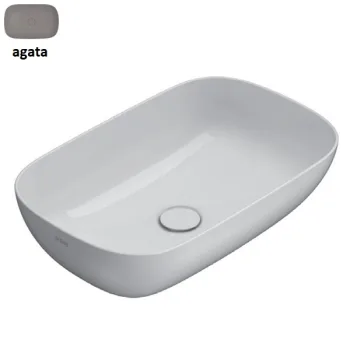 Умывальник на столешницу Globo T-Edge 60x38, AGATA… - Фото №1