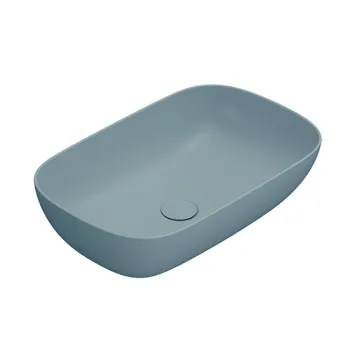 Умивальник на стільницю Globo T-Edge, 60х38 см, Bluette… - Фото №1