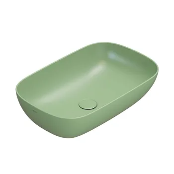 Умивальник на стільницю Globo T-Edge, 60х38 см, Lime… - Фото №1