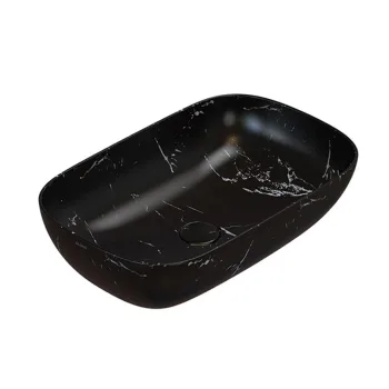 Умивальник на стільницю Globo T-Edge, 60х38 см, Portoro… - Фото №1