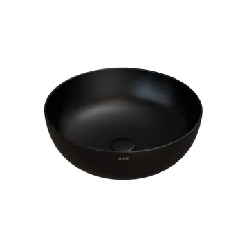Умивальник на стільницю Globo T-Edge, d45, Nero Opaco… - Фото №1