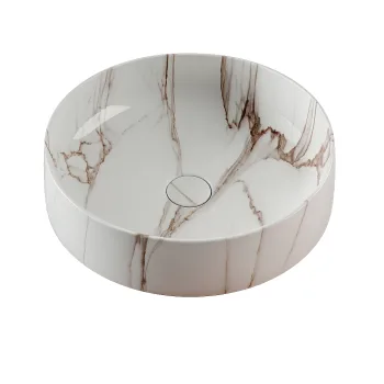 Умывальник на столешницу Artceram Cognac 48 см, carrara… - Фото №1