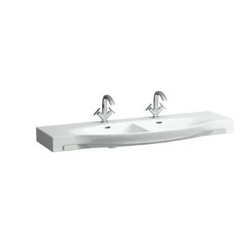 Умывальник подвесной Laufen Palace 1500x510 двойной, белый/хром (H8147060001041)