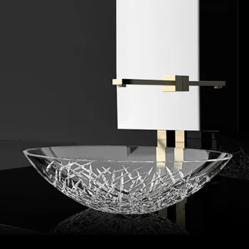 Раковина на столешницу Glass Design Ice Oval 510x345… - Фото №1