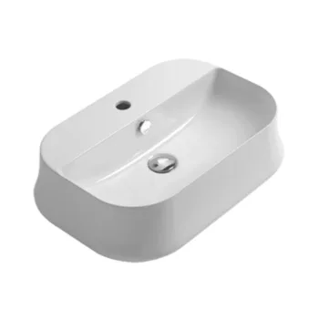 Умывальник на столешницу Simas Sharp 60x42, белый… - Фото №1