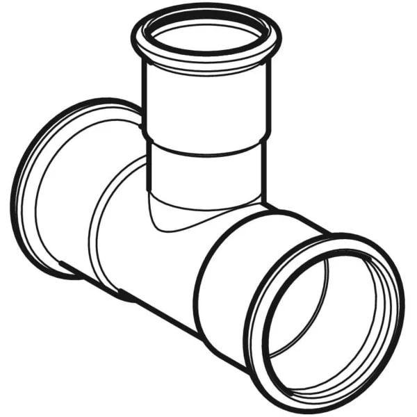 Тройник Geberit Mapress переходной из углеродистой стали: d=35 мм, d1=15 мм, d2=35 мм (21212) - Фото 2