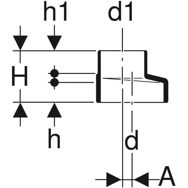 Переход эксцентрический Geberit Silent-db20 d=75х56 мм (307.050.14.1) - Фото 3