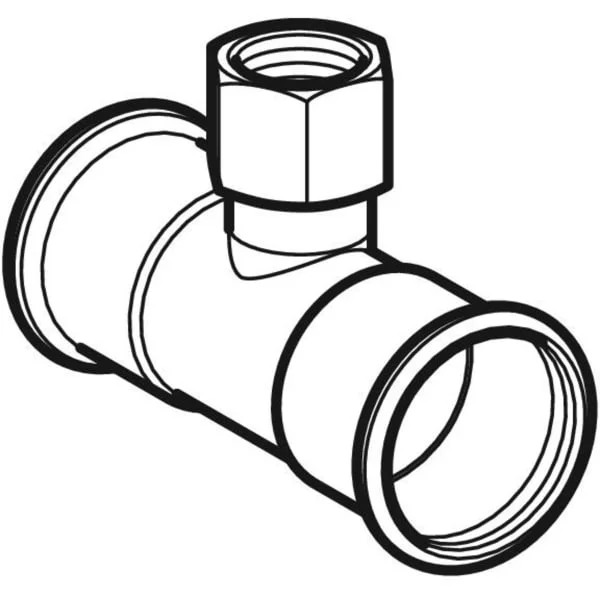 Тройник Geberit Mapress из нержавеющей стали, с внутренней резьбой d 54x3/4x54 (31321) - Фото 2