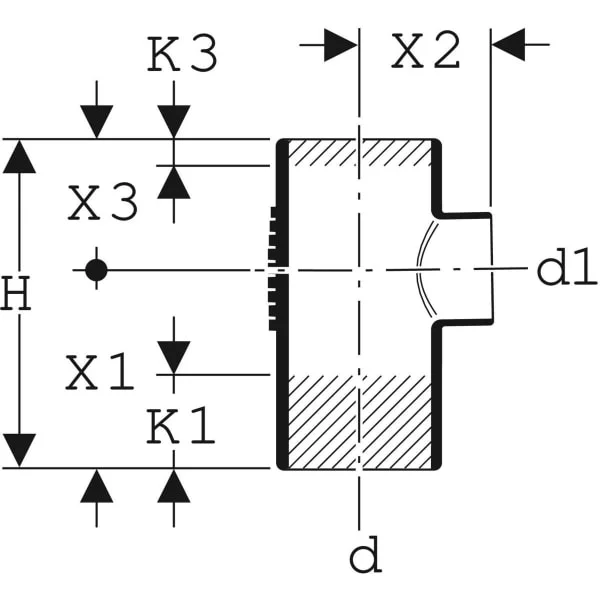 Трійник Geberit Silent-db20 88.5 ° d = 160х160 мм (315.148.14.1) - Фото 3