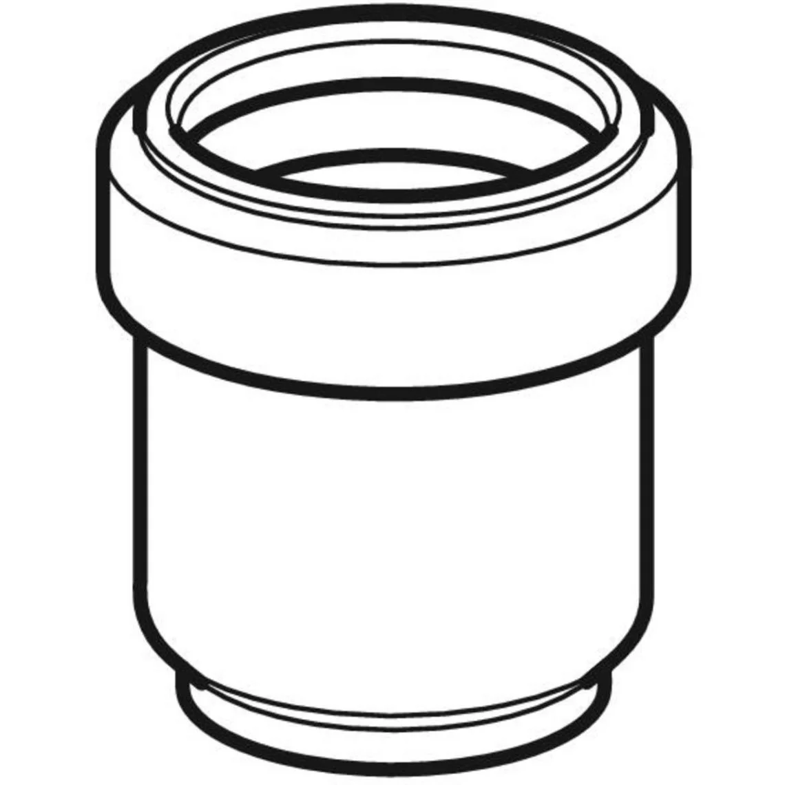 Сполучна муфта Geberit PE з манжетним ущільненням: d=32мм (379.768.16.3) - Фото 2