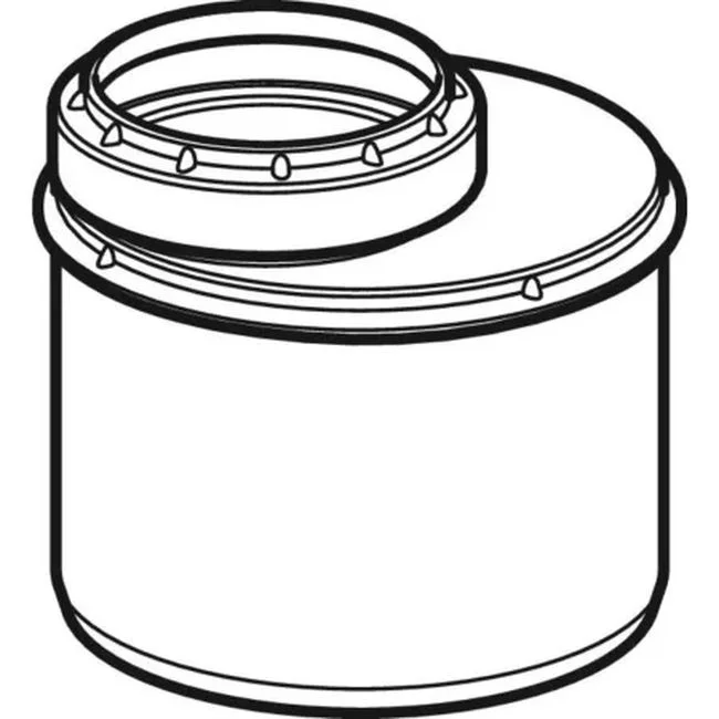 Редукция эксцентрическая Geberit Silent-PP, короткая d=90мм, d1=75мм (390.475.14.1) - Фото 2