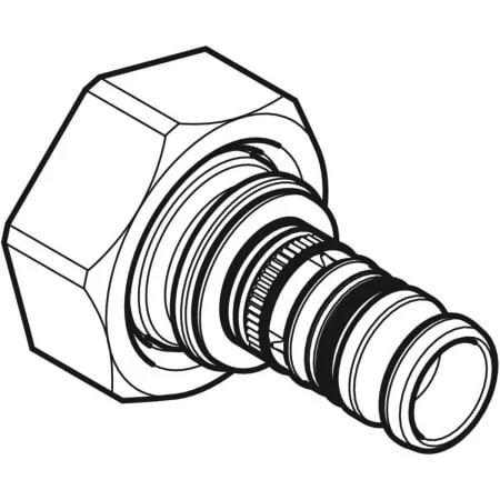 З'єднання Geberit Mepla для колектора пряме d 20x3/4 (612.623.00.5) - Фото 2