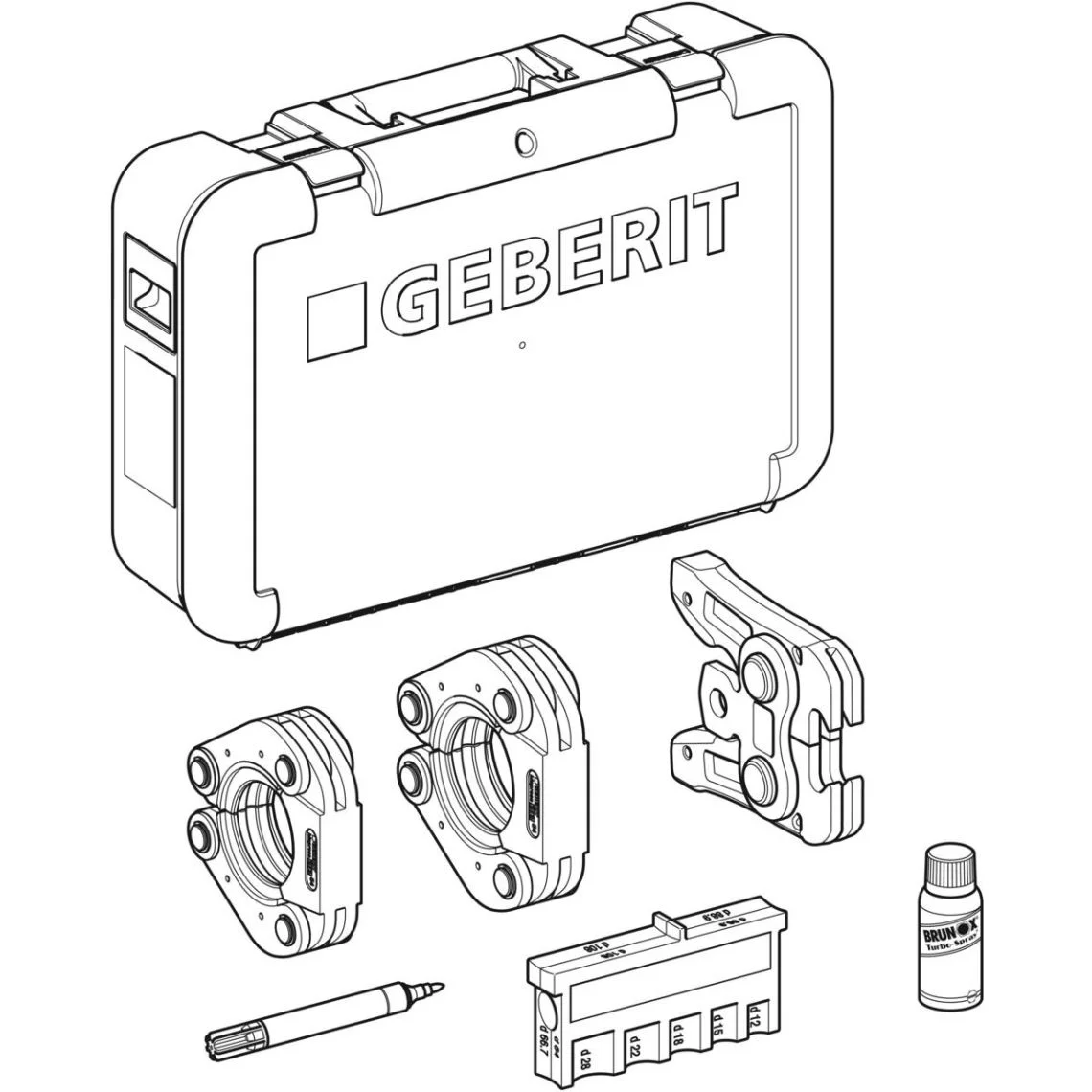 Комплект обжимних губок Geberit Mapress d=42/54 (691.296.00.2) - Фото 2