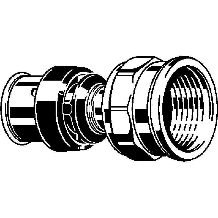 Сполучний елемент Viega Smartpress d=16 мм, ВР=1/2, бронза (729608) - Фото 2
