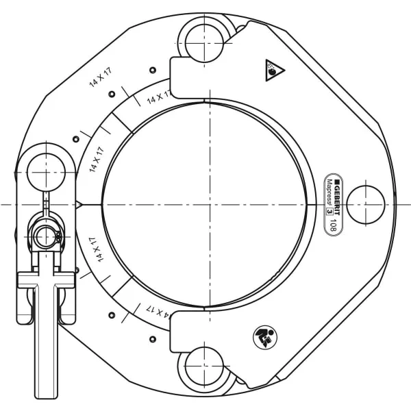 Обтискне кільце Geberit Mapress [2XL] / [3] d 108 (90799) - Фото 3