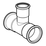 Тройник Geberit Mapress из углеродистой стали переходной: d=15 мм, d1=22 мм, d2=15 мм (21104) - Фото 2