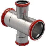 Крестовина двухплоскостная Geberit Mapress из углеродистой стали редукционная d 88.9x28 (21130) - Фото 1